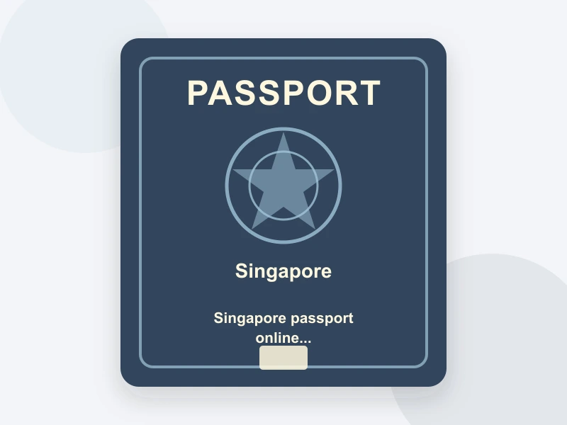 Singapore passport online 400x514 px document illustration