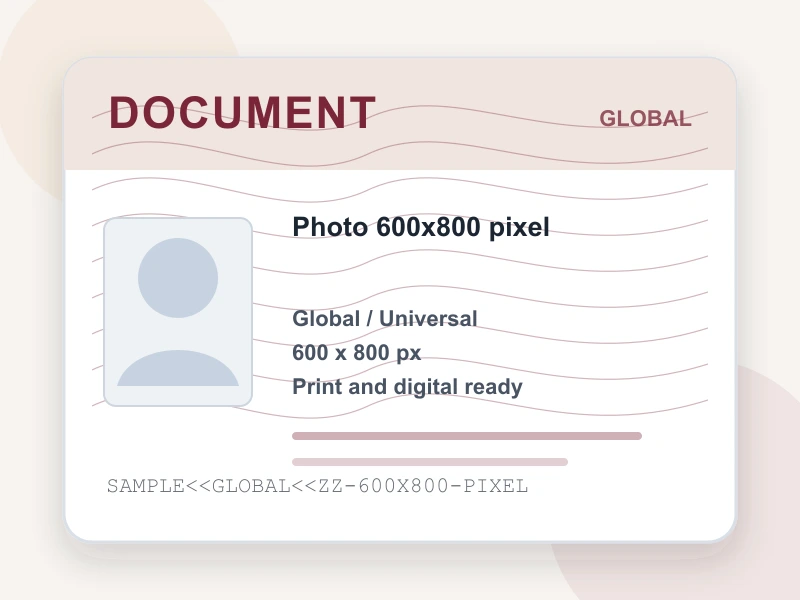Photo 600x800 pixel document illustration